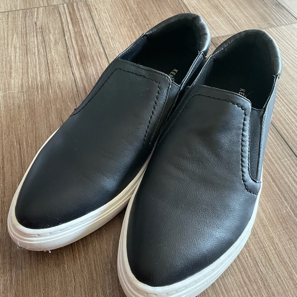 Kenneth Cole pointed black patent leather sneakers - Picture 4 of 5